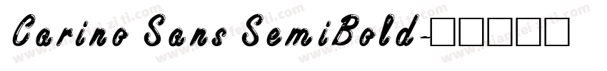 Carino Sans SemiBold字体转换